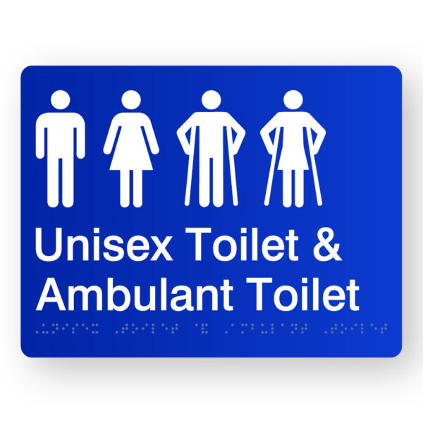 Unisex Toilet & Ambulant Toilet (SKU - UTAT) Blue