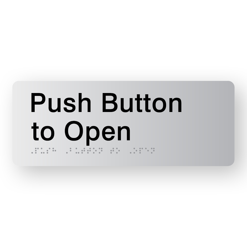 Push Button to Open (SKU – PBTO) Silver