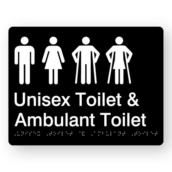 Unisex Toilet & Ambulant Toilet (SKU - UTAT) Black