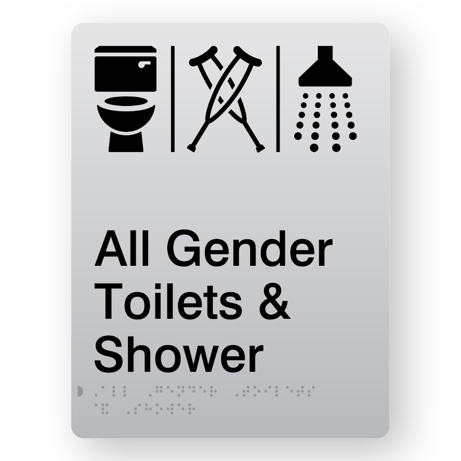AIRLOCK – All Gender Toilets & Shower (T – C – S) – (SKU – BFP – AAGTAMTS) Silver