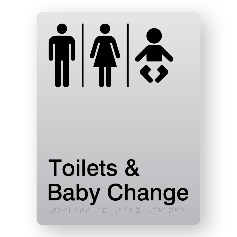 AIRLOCK – Toilets & Baby Change (M – F – B) – (SKU – BFP – AMFTBC) Silver