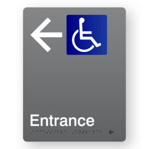 Accessible Entrance (Left Arrow)