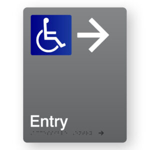 Accessible Entry (Right Arrow)