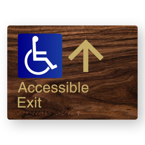 Accessible Exit - Up Arrow (SKU - AEXUA) DWB1