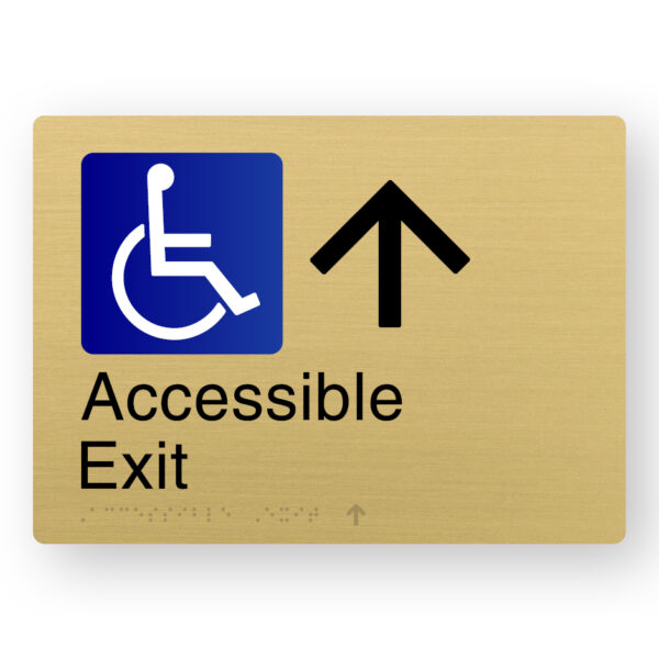 Accessible Exit - Up Arrow (SKU - AEXUA) SB1