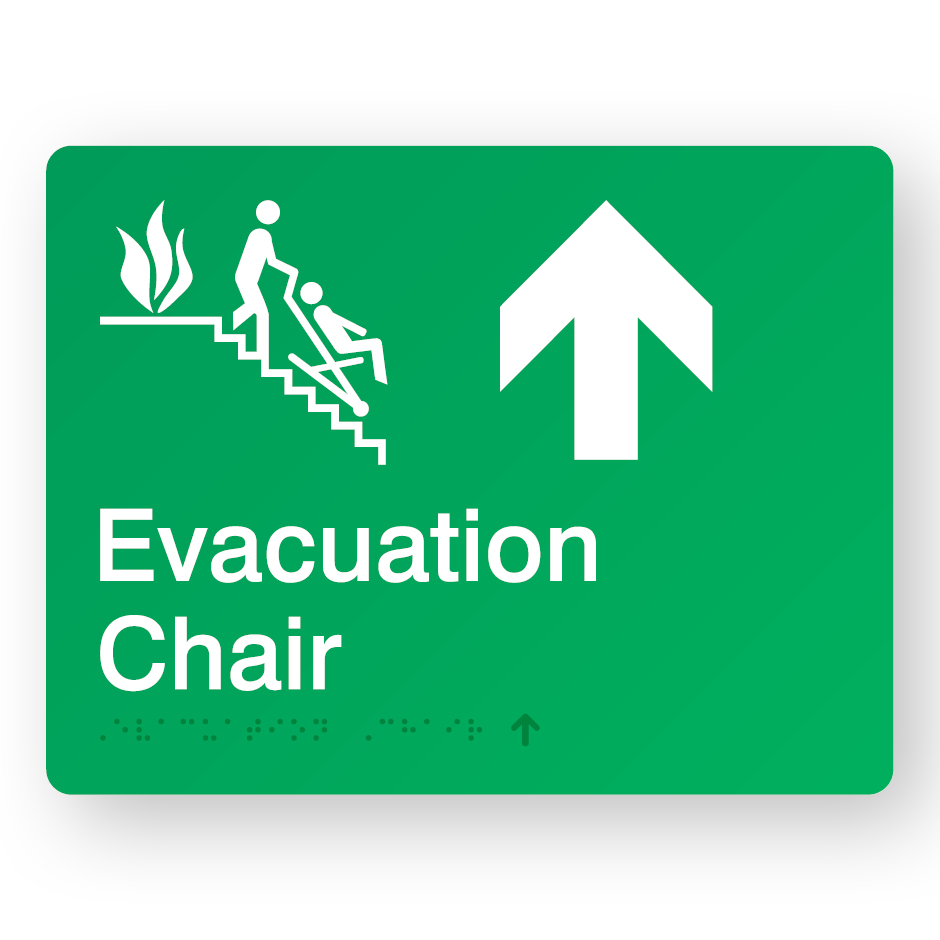 Evacuation-Chair-Up-Arrow-SKU-ECUA-Green