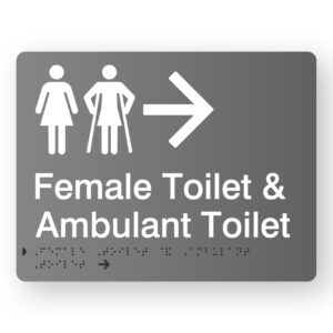 Female Toilet & Ambulant Toilet (Right Arrow) - Image 1