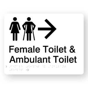 Female Toilet & Ambulant Toilet (Right Arrow) - Image 1