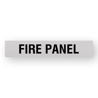 Fire Panel Anodised SNA Statutory Sign