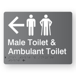 Male Toilet & Ambulant Toilet (Left Arrow) - Image 1