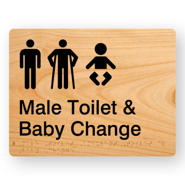 Male Toilet & Baby Change (M - MA - B) - (SKU - MTATBC) WDGR
