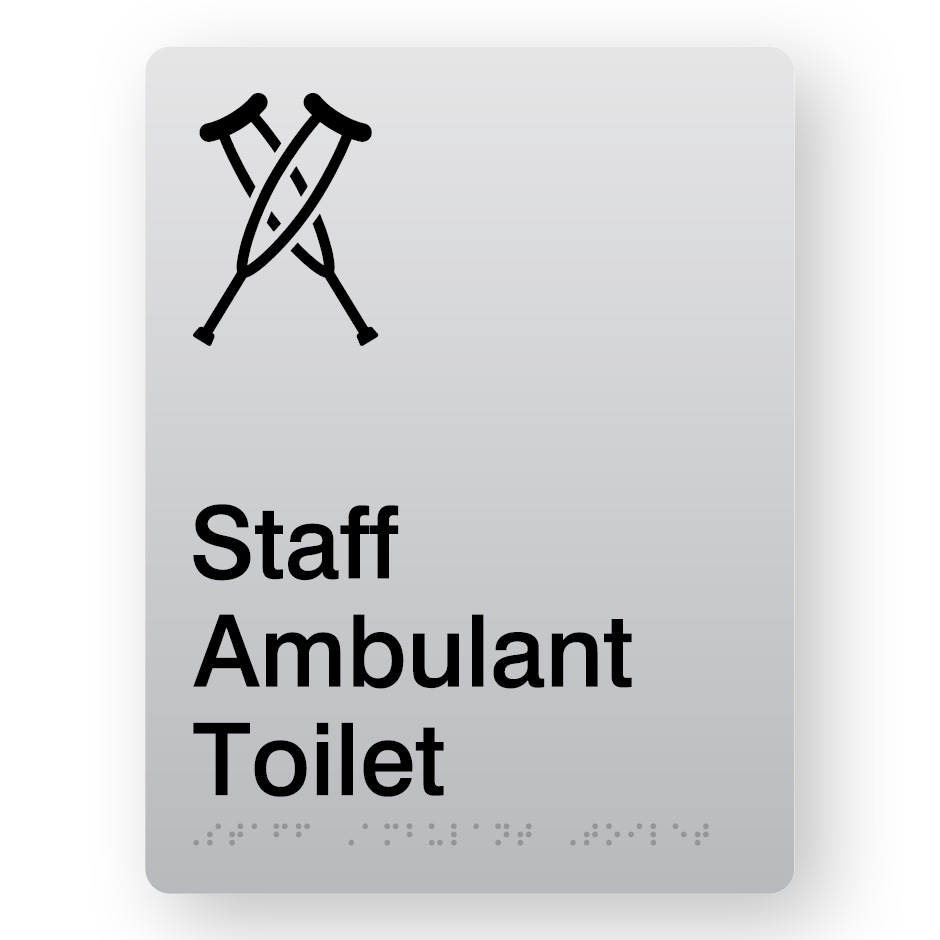 Staff Ambulant Toilet (SKU – BFP – SAT2) Silver