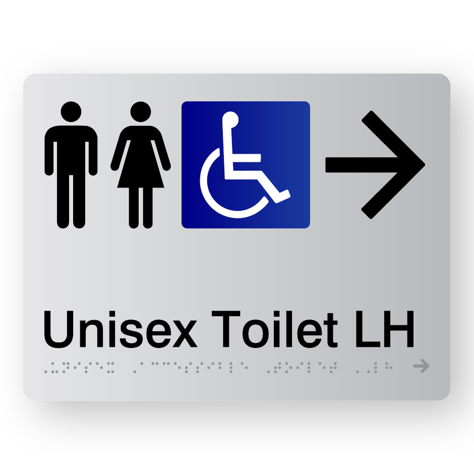 Unisex-Accessible-Toilet-LH-Right-Arrow-SKU-UATLRA-Silver