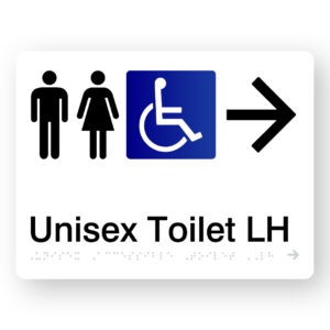Unisex Accessible Toilet LH (Right Arrow) - Image 1