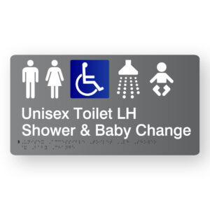 Unisex Accessible Toilet LH Shower & Baby Change - Image 1