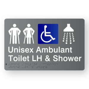 Unisex Ambulant Accessible Toilet LH & Shower - Image 1