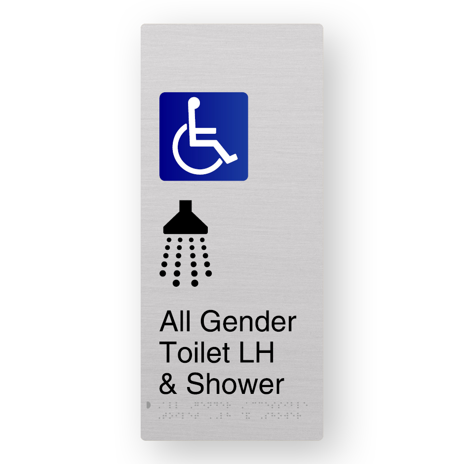 All Gender Accessible Toilet LH & Shower (SKU-BFACE-XL-AGATLS) A