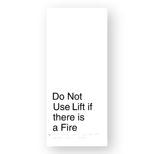 Do Not Use Lift if there is a Fire (SKU-BFACE-XL-DNUL) AW