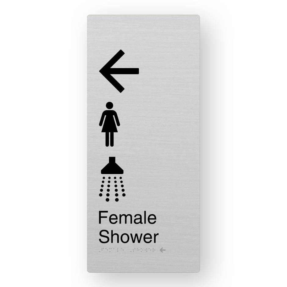 Female Shower (Left Arrow) – (SKU-BFACE-XL-FSLA) A