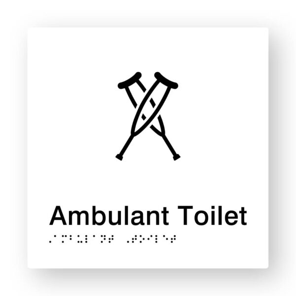 Ambulant Toilet (Crutches) - (SKU-BSS-AT2) White