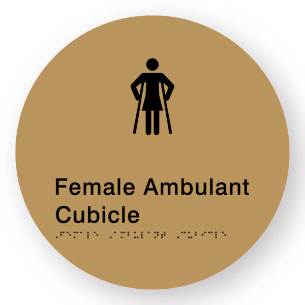 Female Ambulant Cubicle (SKU-BSSC-FAC) Gold