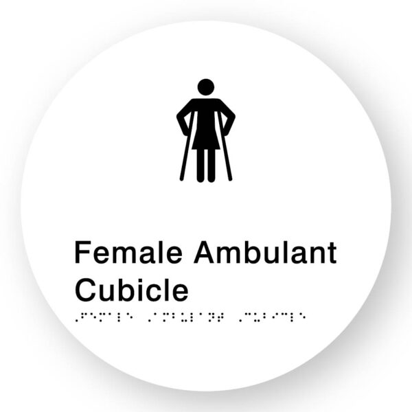Female Ambulant Cubicle (SKU-BSSC-FAC) White