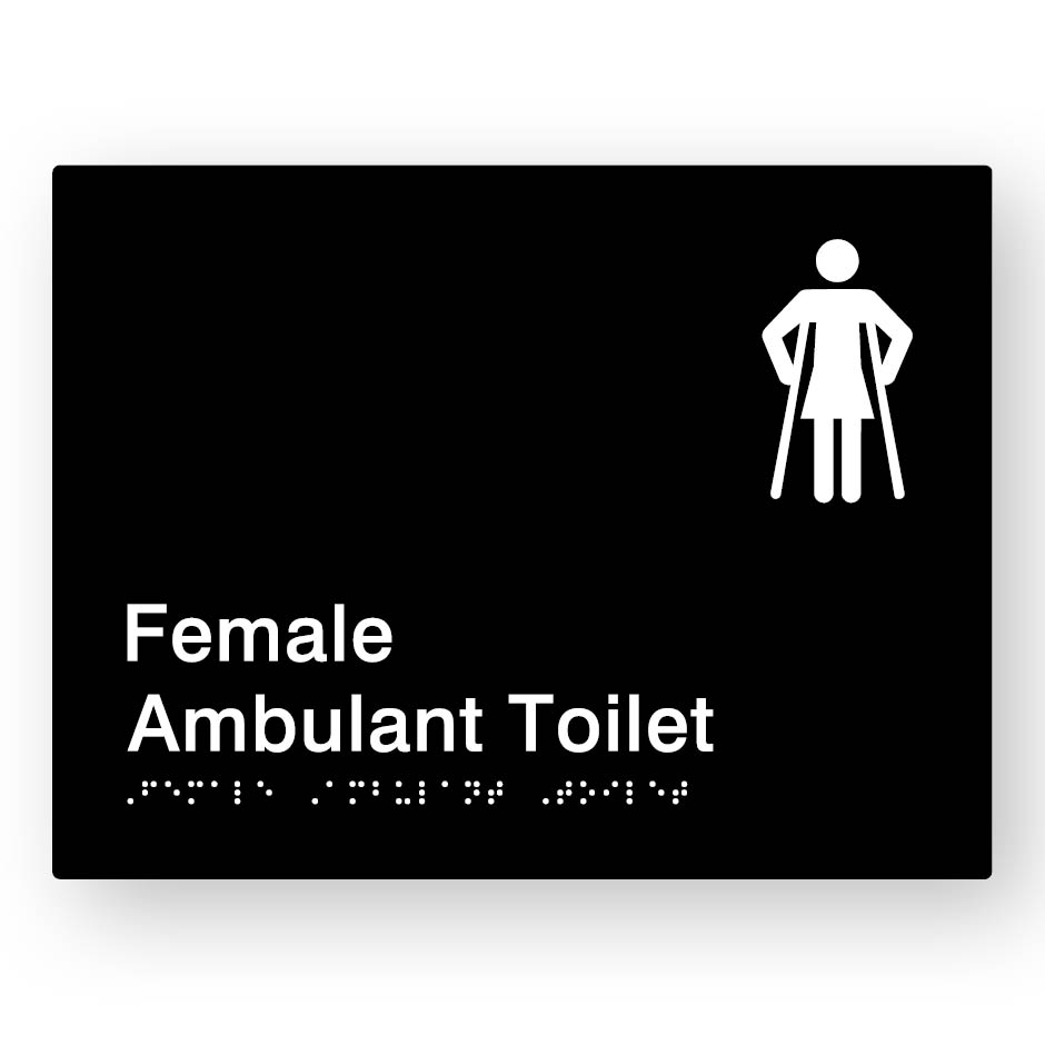 Female Ambulant Toilet (SKU-BSS-FAT) Black