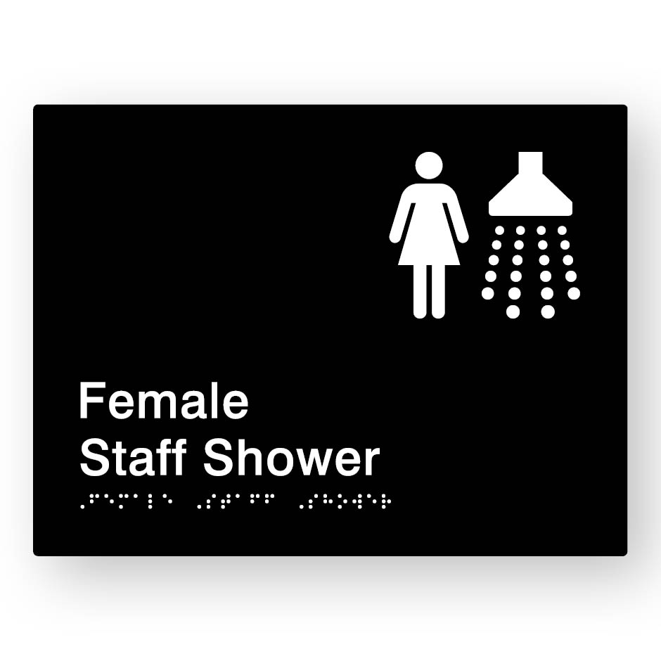 Female Staff Shower (SKU-BSS-FSS) Black
