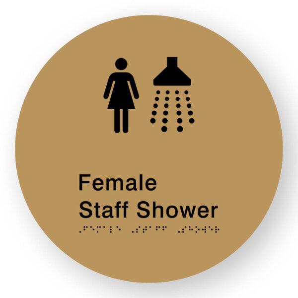 Female Staff Shower (SKU-BSSC-FSS) Gold