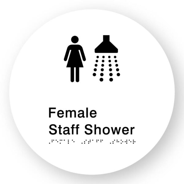 Female Staff Shower (SKU-BSSC-FSS) White