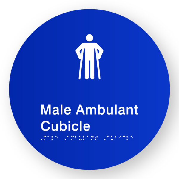 Male Ambulant Cubicle (SKU-BSSC-MAC) Blue