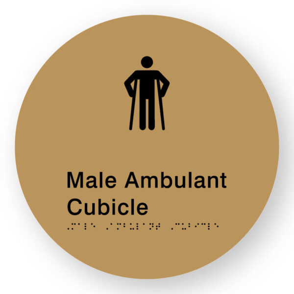 Male Ambulant Cubicle (SKU-BSSC-MAC) Gold