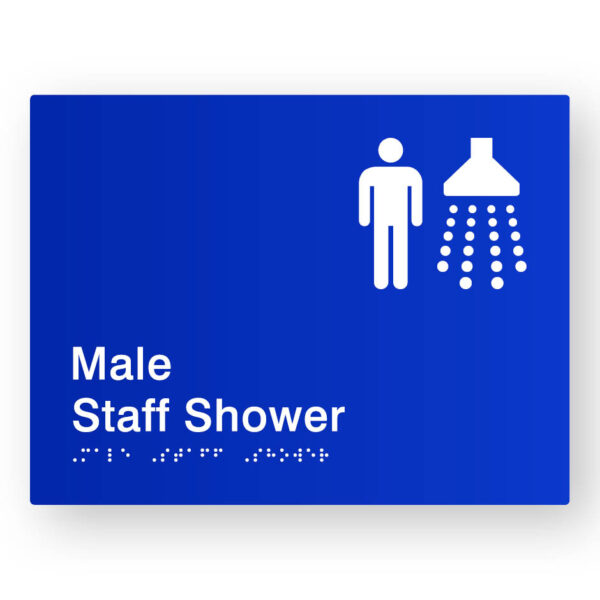 Male Staff Shower (SKU-BSS-MSS) Blue
