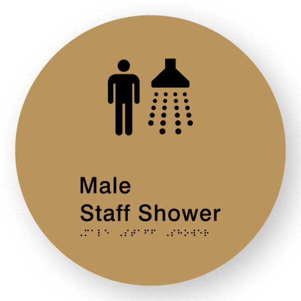 Male Staff Shower (SKU-BSSC-MSS) Gold