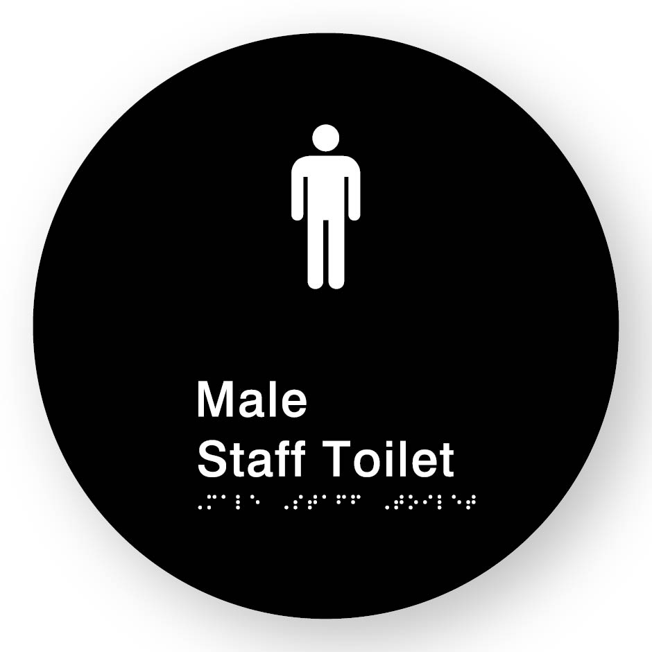 Male Staff Toilet (SKU-BSSC-MST) Black