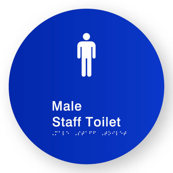 Male Staff Toilet (SKU-BSSC-MST) Blue