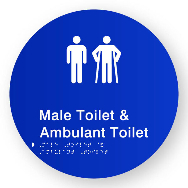 Male Toilet & Ambulant Toilet (SKU-BSSC-MTAT) Blue