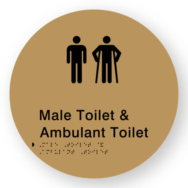 Male Toilet & Ambulant Toilet (SKU-BSSC-MTAT) Gold