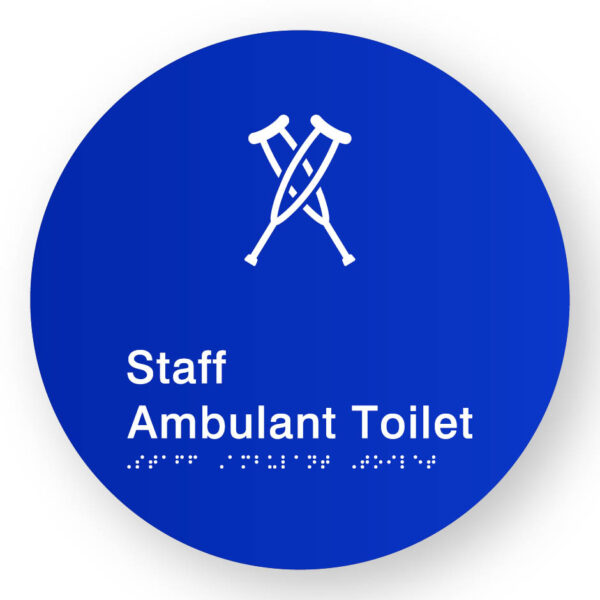 Staff Ambulant Toilet V2 (Crutches) - (SKU-BSSC-SAT2) Blue