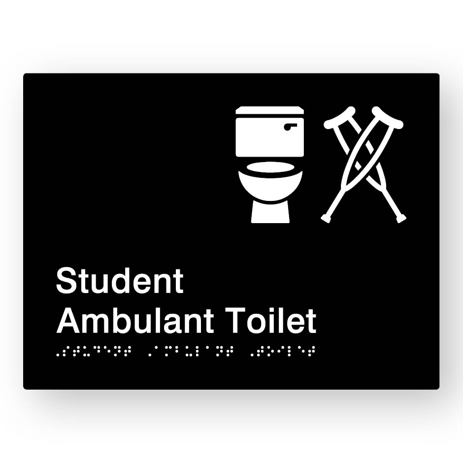 Student Ambulant Toilet (T – C) – (SKU-BSS-STAT) Black