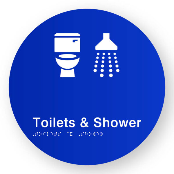 Toilets & Shower (SKU-BSSC-TSH) Blue