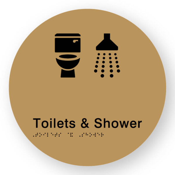 Toilets & Shower (SKU-BSSC-TSH) Gold
