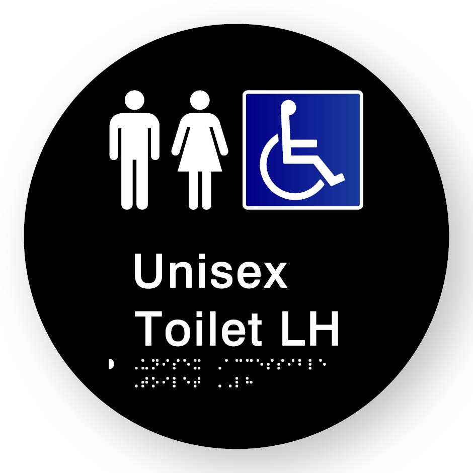 Unisex Accessible Toilet LH (SKU-BSSC-UATL) Black