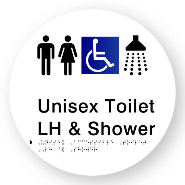 Unisex Accessible Toilet LH & Shower (SKU-BSSC-UATLS) White