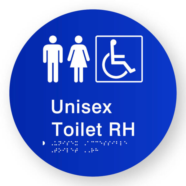 Unisex Accessible Toilet RH (SKU-BSSC-UATR) Blue