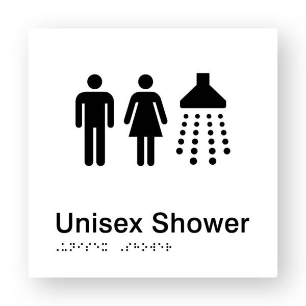 Unisex Shower (SKU-BSS-US) White