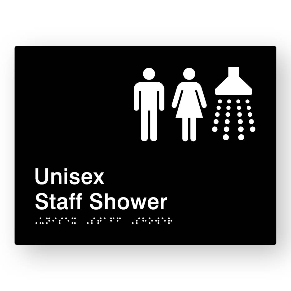 Unisex Staff Shower (SKU-BSS-USS) Black