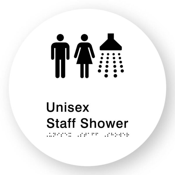 Unisex Staff Shower (SKU-BSSC-USS) White