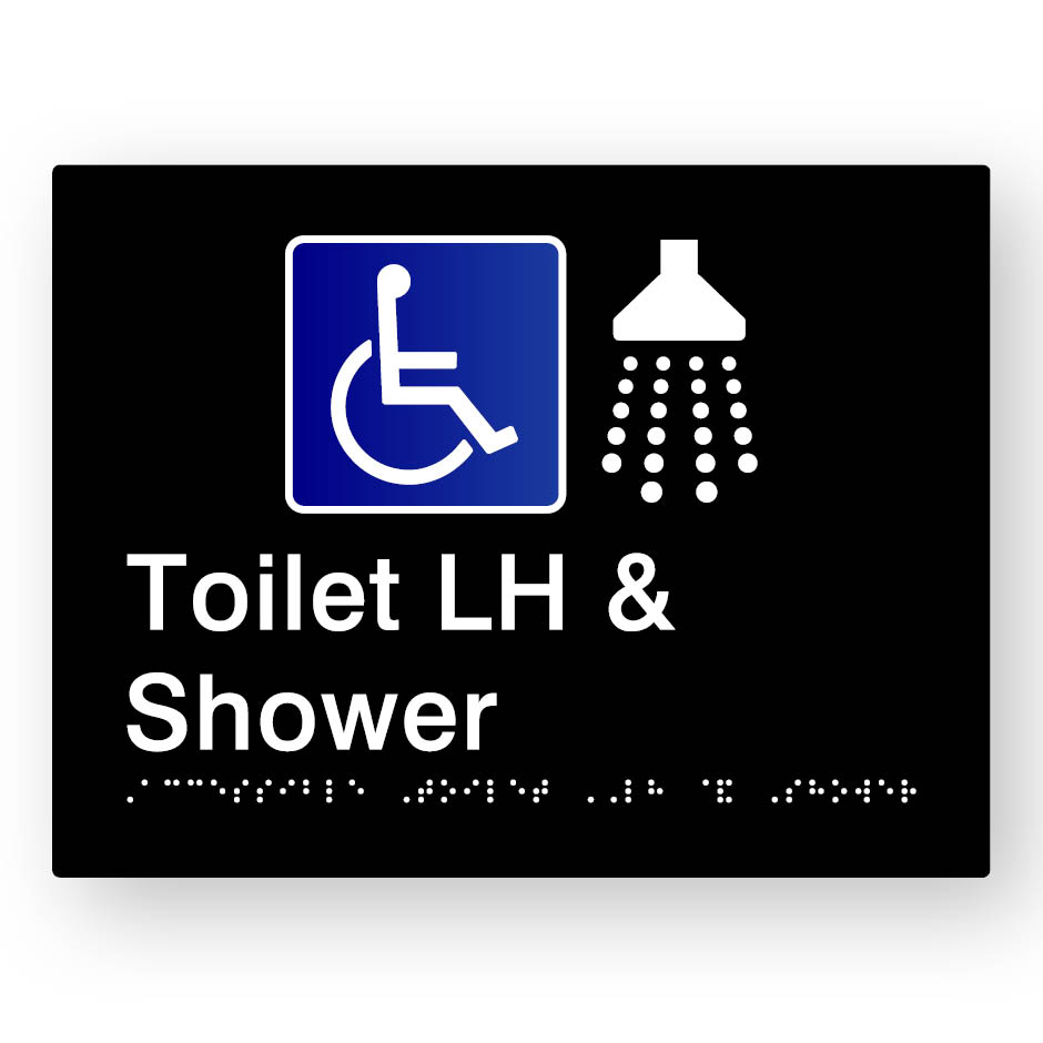 Accessible Toilet LH & Shower (SKU-BSS-ATLS) Black 1