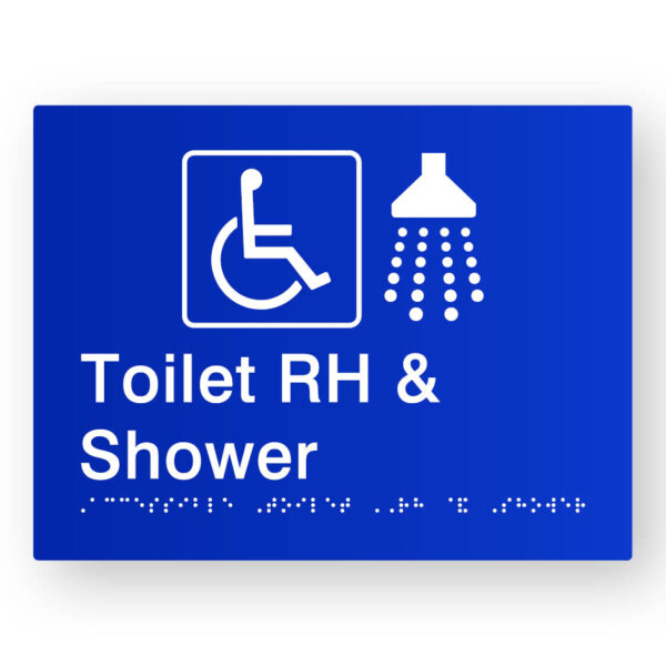 Accessible Toilet RH & Shower (SKU-BSS-ATRS) Blue